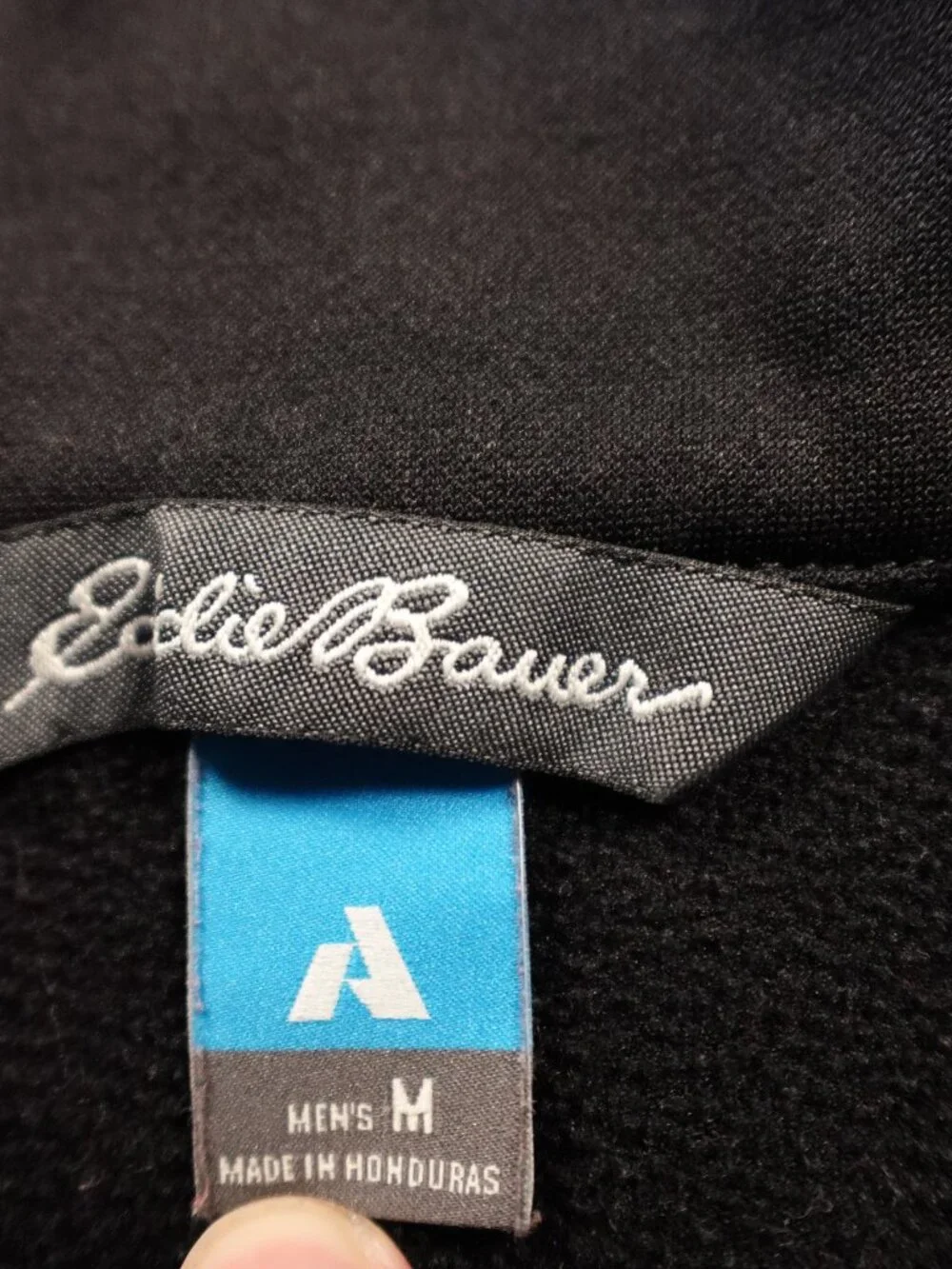 Eddie Bauer First Ascent 1/4 Zip‎ Pullover Men’s Medium Black Performance Fleece